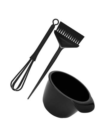 minkissy 1 Set Hair Dyeing Bowl Set Hair Dyeing Brush and Bowl Stirring Stick Hair Coloring Brush Hair Dyeing Set for Barber Salon