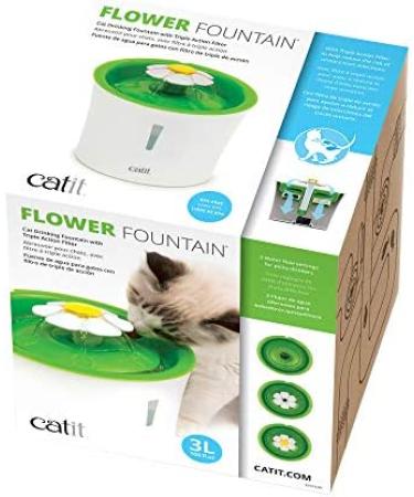Catit Senses 2.0 Flower Fountain | Green Cat Drinking Water Fountain - Buy Online on GoSupps.com