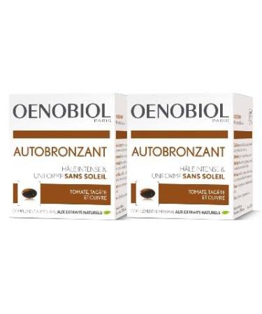 Oenobiol - Self -Tanner Oenobiol Capsules - Autbronzant H le Uniforme et lumineux sans solil - Pack x 2 by oenobiol 30 pieces (2 Pack)