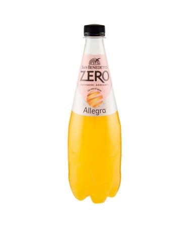 San Benedetto San Benedetto Allegra Aranciata Zero PET Pack of 12 Sugar-Free Bottles 0.75 L Sugar-Free Orange Lemonade