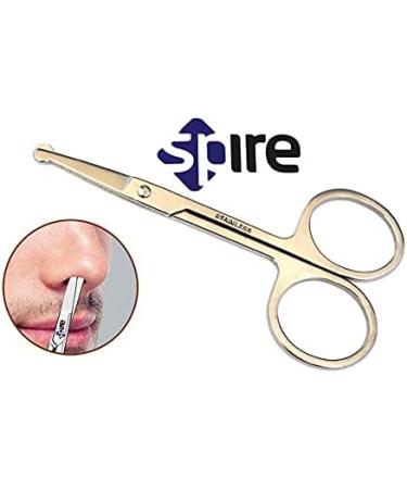 Spire 9CM Premium Baby Nail Scissors Nose Hair Scissors Safety Blades with Rounded Tip for Trimming Small Details Facial Hair Ear Hair Eyebrow - Buy Online on GoSupps.com