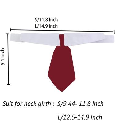 Adjustable Dog Cat Neck Tie - Small Red Pet Tuxedo Costume for Formal Wedding Attire - Buy Online on GoSupps.com