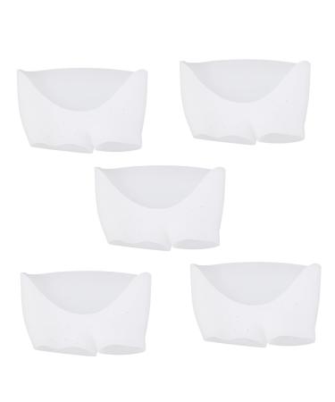 FRCOLOR 10pcs Bunion Relief Big Separators Bunion Orthopedic Splitters Ball of Foot Pad Bunion Brace Metatarsal Cushion Bunion Pads Tpe Care White Boots