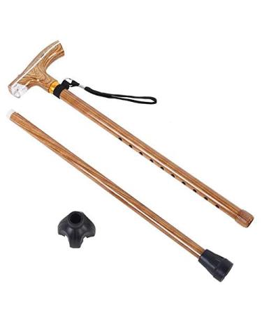 Walking Stick Adjustable Trekking Crutch Aluminium Alloy Multi-Function Telescopic Flashlight Lightweight Cane Walking Stick Cane for Elderly Handmade Smooth Sailing