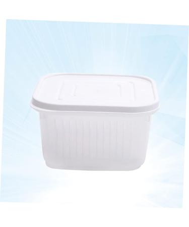 PRETYZOOM Fridge Storage Boxes Kitchen Crisper Home Crisper Fruit Crisper Vegetables Crisper With Cover Ginger 1 - Buy Online on GoSupps.com