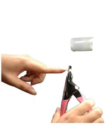 500 Transparent French False Acrylic Nail Tips & Pink Nail Clipper - Premium Nail Art Supplies for Stunning Manicures - Buy Online on GoSupps.com