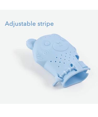 PandaEar 2 Pack Baby Teething Mitten Chew Toy - Stimulating Pain Relief Glove (Blue Green) - Buy Online on GoSupps.com
