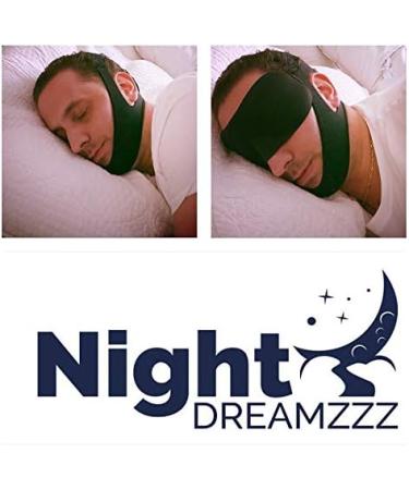 Stop Snoring Chin Strap Bundle with Nose Vents & Silk Eye Mask - Ultimate Solution for Men, Women & Children - Buy Online on GoSupps.com