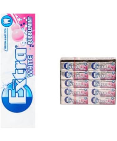 Wrigley's Extra White Bubble mint Chewing Gum 14g (5 pcs) 1 count (Pack of 5) - Buy Online on GoSupps.com