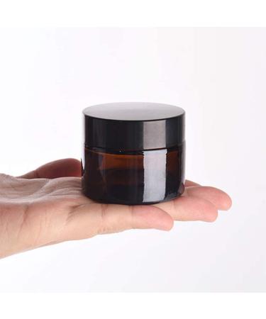 PANENDIANO 12-Piece Amber Glass Containers - 100ml for Lotion Cream Mini Candles & Cosmetics | Premium Quality for International Shipping - Buy Online on GoSupps.com