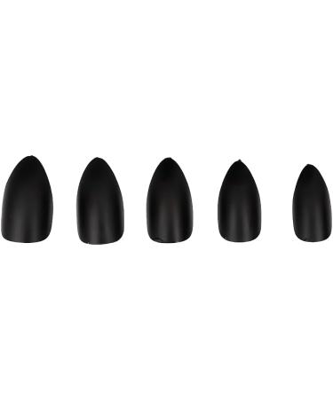 YONAIL Black False Nails with Glue Press On Nail Tips Black Matte Stiletto Fake Nails Full Cover Nail Tips Black Glue On Nails Stick on Nails for Women and Girl - Buy Online on GoSupps.com