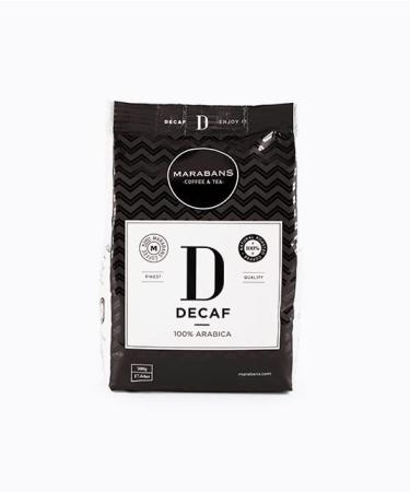 Marabans Coffee & Tea Maraban Decaf Coffee Beans 500g Sachet Caffeine Content is Less Than 0.01% Arabic 100% Low Acidity