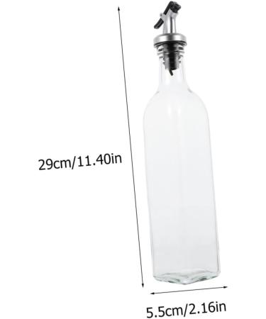 Zerodeko 1pc Oil Can Glass Olive Oil Decanter Oil Storage Bottle Spout Control Oil Pot Oil Volume Cruet Glass Vinegar Bottle Oil Storage Container Oil Bottle Dispenser Household - Buy Online on GoSupps.com