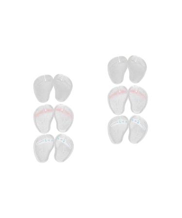 Forefoot Metatarsal Pads Anti Slip Shoe Inserts for Stop Feet from Sliding Forward 6 Pairs