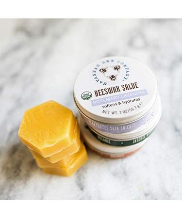 Certified USDA Organic Rosemary Lavender Beeswax Salve - Large | Savannah Bee Company - Buy Online on GoSupps.com