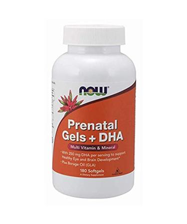 Now Foods Prenatal Gels + DHA 180 Softgels