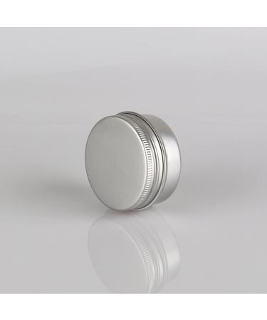Zeoabsy 50pcs 30ml Silver Aluminum Tins - Empty Screw-Top Containers for Cosmetics Candles & Ointments + Spatulas & Etiquette - Buy Online on GoSupps.com