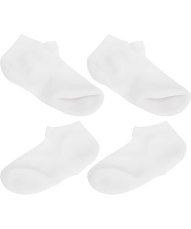 Verdant Touch Elastic Foot Care Socks Moisturizing Exfoliating Foot Skin Care Socks 2 Pairs White Size S (33-35) - Buy Online on GoSupps.com