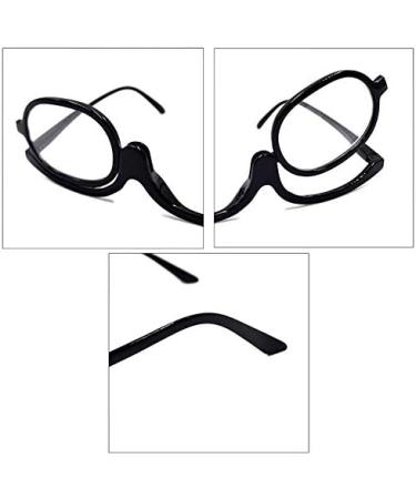 MEGAUK Makeup Glasses +3.5 | Stylish Reading Glasses for Presbyopia | Visual Aid & Reading Aid in Black - Buy Online on GoSupps.com