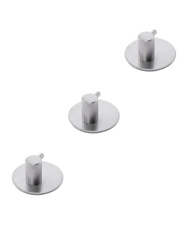 Alipis 3pcs Towel Hooks Stainless Steel Hooks Towel Hanger Coat Hook Clothes Hook Towel Rack Clothing mediumx3pcs Picture 1x3pcs