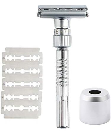 Qwambvze Classic T-Shaped Razor - 9-Speed Twin-Edged 5 Blades with Storage Box - Premium International Shipping - Buy Online on GoSupps.com