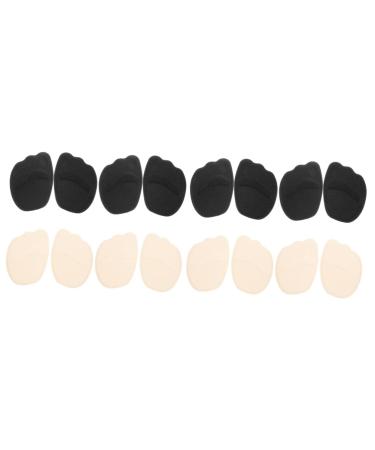NOLITOY 8 Pairs Sponge Forefoot Pad Foot Protection Insoles Forefoot Support Pads Nonslip Forefoot Cushion Shoes Pads High Heels Pads High Heels Half Pads Women Forefoot Pads Non-Skid Pads