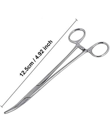 High-Quality Hemostatic Tweezers & Stainless Steel Scissors for Pets | 12.5cm Curved Ear Hair Clip & Fishing Tool - Buy Online on GoSupps.com