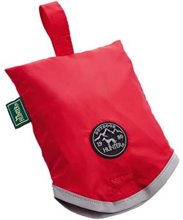 HUNTER UPPSALA Rain Dog Raincoat - Reflective Stripes Size 35 Red | Shop Internationally for Quality Pet Gear - Buy Online on GoSupps.com