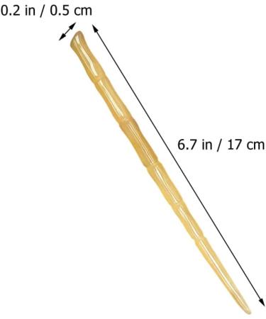 minkissy Thick Decor Bamboo Girls Sheep Chopsticks Horn Natural for Accessories Long Clip Headdress Minimalist and Jewelry Accessory Shape Hair Bun Hairpin Sticks Carved Lady Chopstick - Buy Online on GoSupps.com