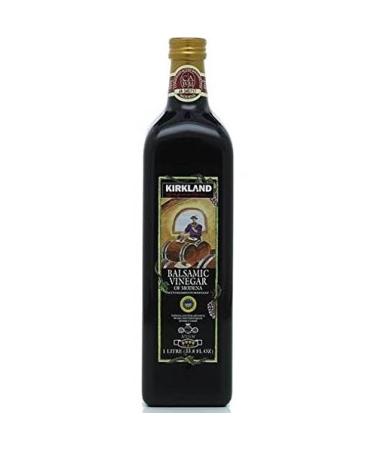 Kirkland Signature Aged Balsamic Vinegar 1-Liter (33.8 Fl Oz.) (2 Boots) by Kirkland Signature