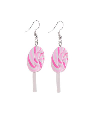 Holibanna 4pcs Hoop Earrings for Girls Funny Dangle Earrings Cute Earrings Earings for Women Girls Earrings Women Earrings Lollipop Earrings Womens Stud Earrings Child Charm Ice Cream 5.30X3.00X0.60CM Assorted Color 3