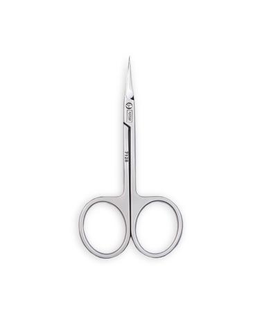 MISTERO MILANO Cuticle Cutter - Nail Scissors with Sharp and Smooth Cut - for Strong Toenails - Extra Sharp Precision Curved Stainless Steel - Manicure Pedicure Scissors