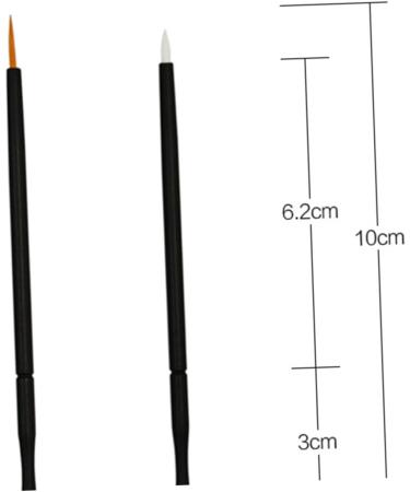 SOESFOUFU 100pcs Eyeliner Eyeshadow Liner Brush White Eye Liner Makeupset Eye Gel Eye Makeup Brushes 15cmX10cm Orange - Buy Online on GoSupps.com