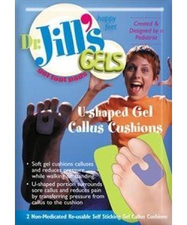 Dr. Jills Gel"U"-Shaped Callus Pads (Self-Stick & Re-Usable)