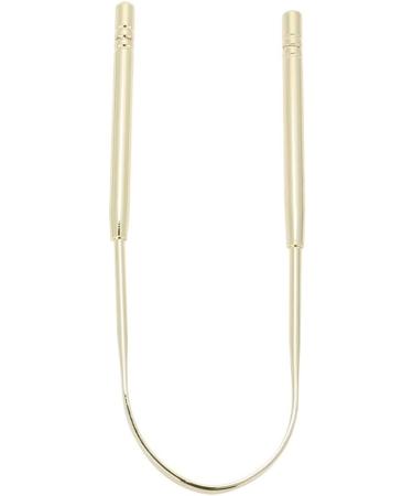 Dykaae Tongue Scraper - Stainless Steel Fresh Breath Cleaner for Adults & Children | Gold Metal Tongue Brush - Buy Online on GoSupps.com