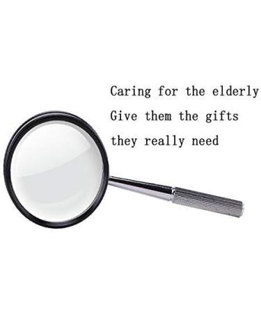 30X Round Handheld Reading Magnifier Old Man Low Vision Macular Degeneration Man Reading Newspaper Book Magazine Metal Frame (Color : 999) Made in China - Buy Online on GoSupps.com