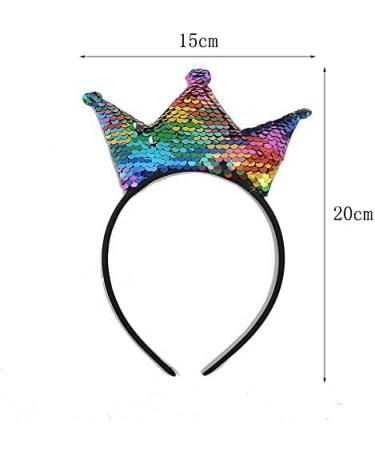 Girls' Sequin Princess Headband | Rose Gold Wedding Crown & Cute Hair Accessories for Parties & Christmas Gifts - Buy Online on GoSupps.com