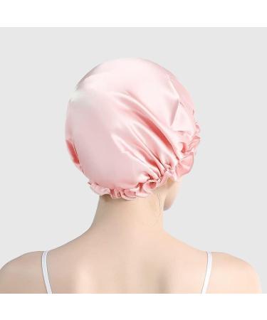 Coucoland Pink Silk Bonnet for Sleeping - 100% Mulberry Silk Night Cap for Women - Buy Online on GoSupps.com