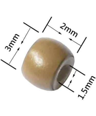 1000pcs 3.0mm Silicone Nano Rings Hair Extension Beads Dark Blonde - Buy Online on GoSupps.com
