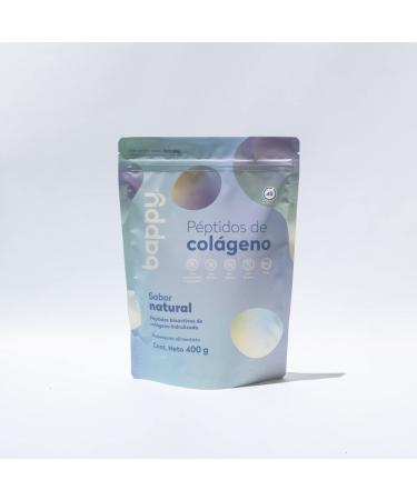 Bappy Collagen Peptides Powder- Hair Skin Bone and Joint Support- Type II Porcine Collagen Supplements for Men and Women- Unflavored - 40 Servings - 400 gr (14.11 oz)