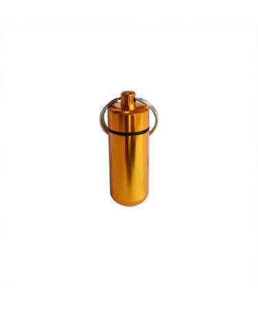 Lotatheta Waterproof Pill Organizer - 7 pcs Keychain Pill Case for Emergency Pills - Portable Aluminium Alloy Container for Travel - Anti-dust Pill Box Dispenser - Buy Online on GoSupps.com
