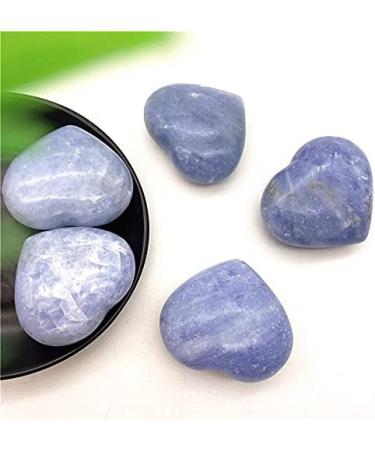 Natural Crystal Rough 1pc Natural Blue Celestite Heart Shaped Hand Made Quartz Crystal Gemstones Stone Natural Stones and Crystal - Buy Online on GoSupps.com
