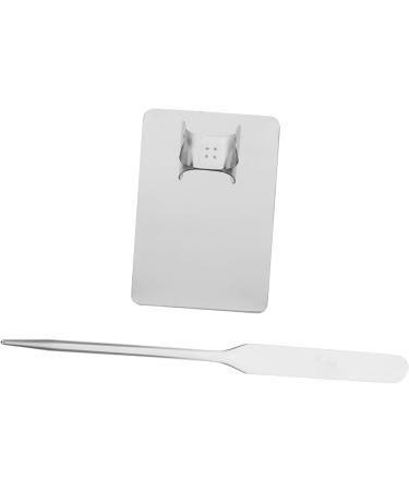 Shop LALAFINA 2 Sets Palette Stick Scraper & Makeup Mixing Tray - Stainless Spatula Tools for Foundation Nail & Concealer Blending - Ideal for Makeup Artists - Buy Online on GoSupps.com