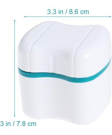 FOMIYES Denture Bath Case - 2 Pcs False Teeth Storage Cup with Strainer | Travel-Friendly Denture Holder & Cleaner Case - Buy Online on GoSupps.com