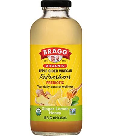 Bragg Organic Apple Cider Vinegar Ginger Lemon Honey Beverage 16 fl oz (Pack of 3) - Buy Online on GoSupps.com