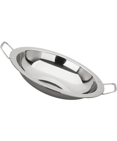 Ciieeo 3pcs Pancake Pan Flat Pan Nonstick Induction Cooker Pan Stainless Frying Pan Commercial Griddle Seafood Serving Platter Stainless Steel Pan Omelet Pan Hot Pot Seafood Pot Silverx3pcs 29 25.3CMx3pcs - Buy Online on GoSupps.com