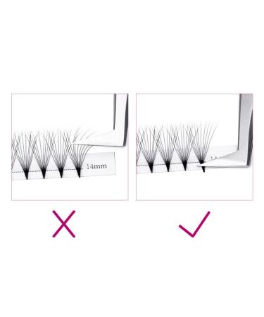 Volume Eyelashes C Curl 0.07mm | 10D Lash Extensions 8-14mm | Natural Long Individual Eyelash Clusters - Buy Online on GoSupps.com