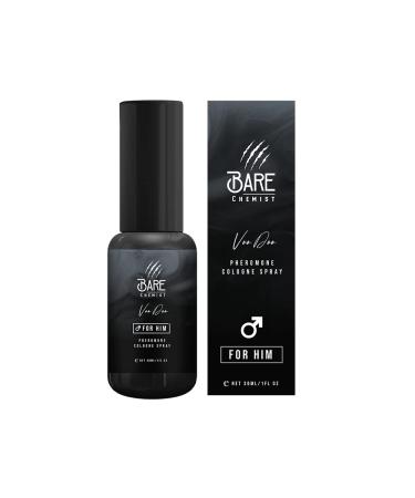 Voodoo Pheromone Cologne for Him - Long Lasting Formula Pheromone Perfume Oil Spray for Men 1oz. - Spice Wood Amber