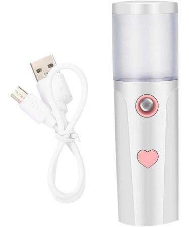 Face Mist Steamer 27ml Facial Handy Sprayer Hydrating Mister USB Rechargeable for Skin Care White - Buy Online on GoSupps.com