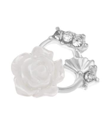 Charms Shining Rhinestone Gold Silver 3D DIY Manicure Nail Jewelry Nail Crystals Flying Shaking Butterfly-shape(6)